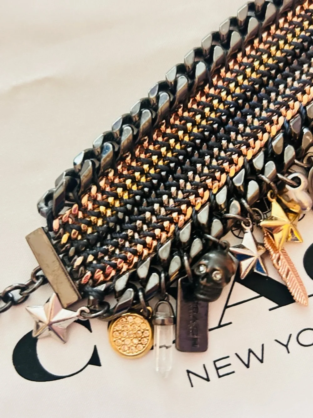 EXTREMELY RARE Coach Y2K Tribal Charm Bracelet - Picture 10 of 14